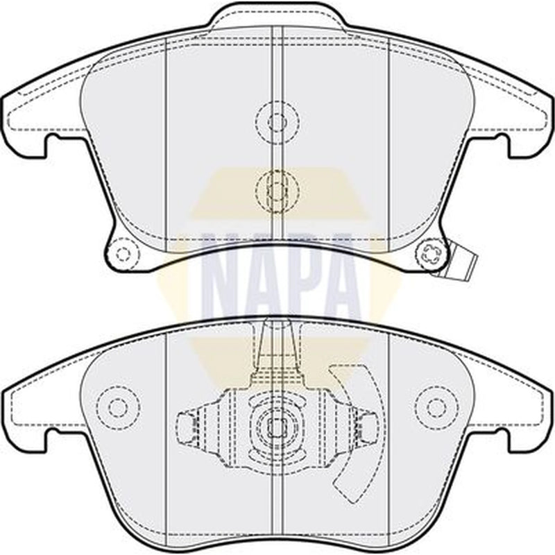 NAPA Front Brake Pad Set fits Ford Galaxy 2019-2023 2.0