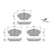 Bosch Front & Rear Pads fits Toyota C-Hr 2023-2024