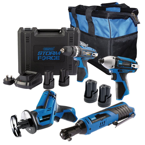 Draper Storm Force 10.8V Power Interchange Kit (10 Piece) 91032 Draper - Dynamic Drive