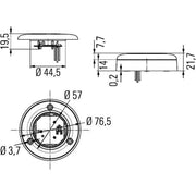 Hella Interiorlamp Set Silver 2JA 2JA 344 190-371 2JA 344 190-371