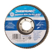 Silverline Aluminium Oxide Flap Disc 115mm 80 Grit Silverline - Dynamic Drive