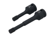 Laser Triple Square Impact Bit Socket Set M12 1/2"D Laser - Dynamic Drive