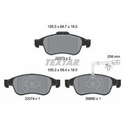 Textar Front Brake Pad Set 2207301