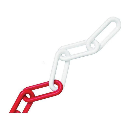 Faithfull Plastic Chain 8mm x 12.5m Red / White Faithfull - NN4 Online