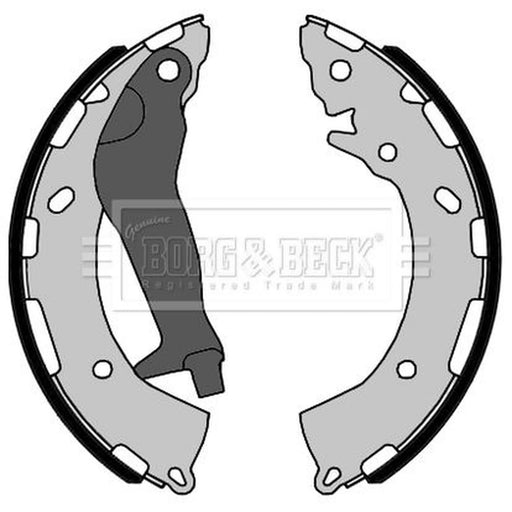 Borg & Beck Brake Shoe Set Axle Kit BBS6442