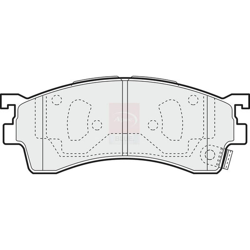 Apec Front Brake Pad Set fits Mazda 323 F/P 1998-2004 1.6 1.9 2.0