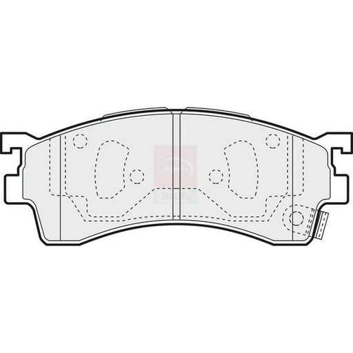 Apec Front Brake Vented Discs & Pads fits Mazda 626 1997-2002 1.8 1.9