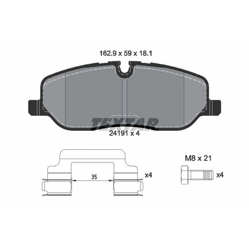 Textar Front Brake Pad Set 2419101