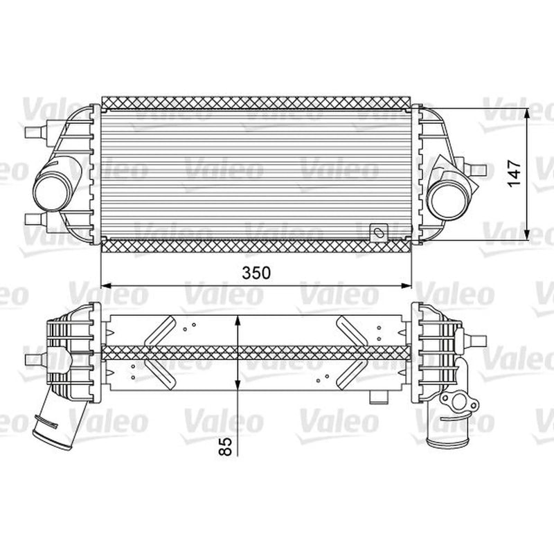 Valeo Intercooler (Charge Air Cooler) 818626