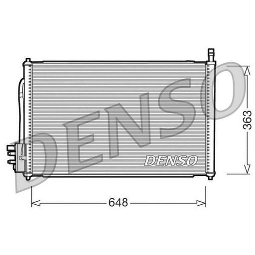 Denso Air Conditioning Condenser fits Ford Focus I 1998-2005 1.4 1.6 1.8 2.0