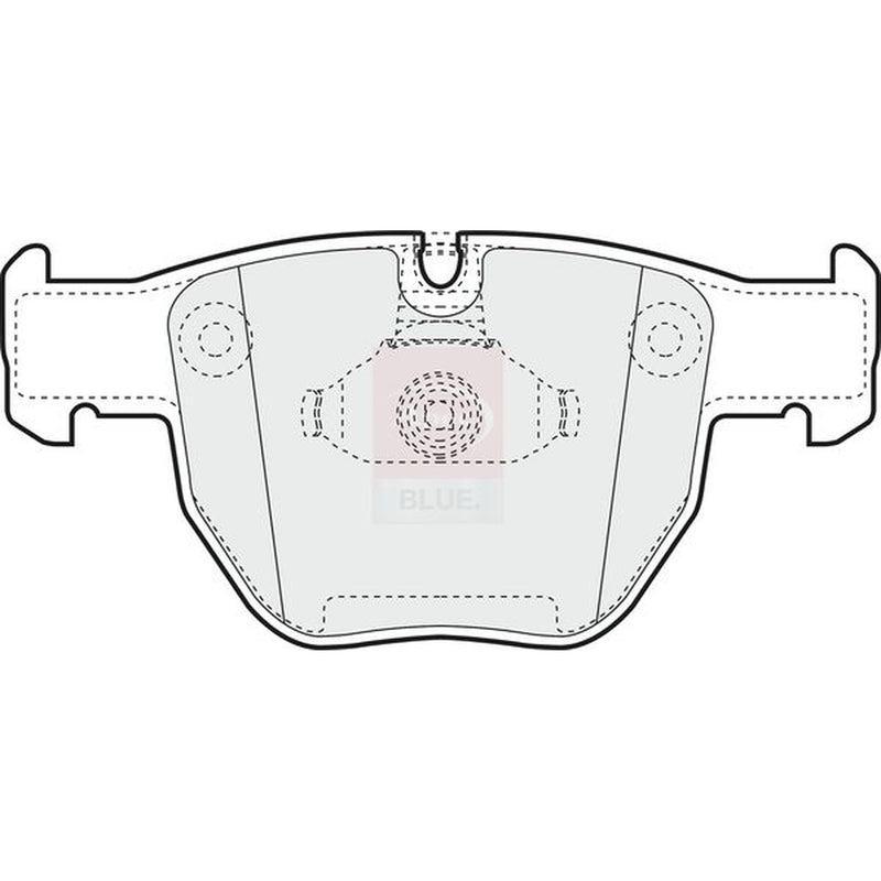 Apec Front Brake Pad Set fits Land Rover Range Rover 2002-2012 3.0 4.2 4.4