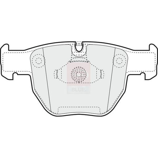Apec Front Brake Pad Set fits Land Rover Range Rover 2002-2012 3.0 4.2 4.4