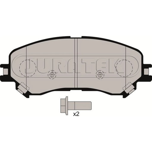 Juratek Front Brake Vented Discs & Pads fits Renault Megane IV 2015 on 1.6