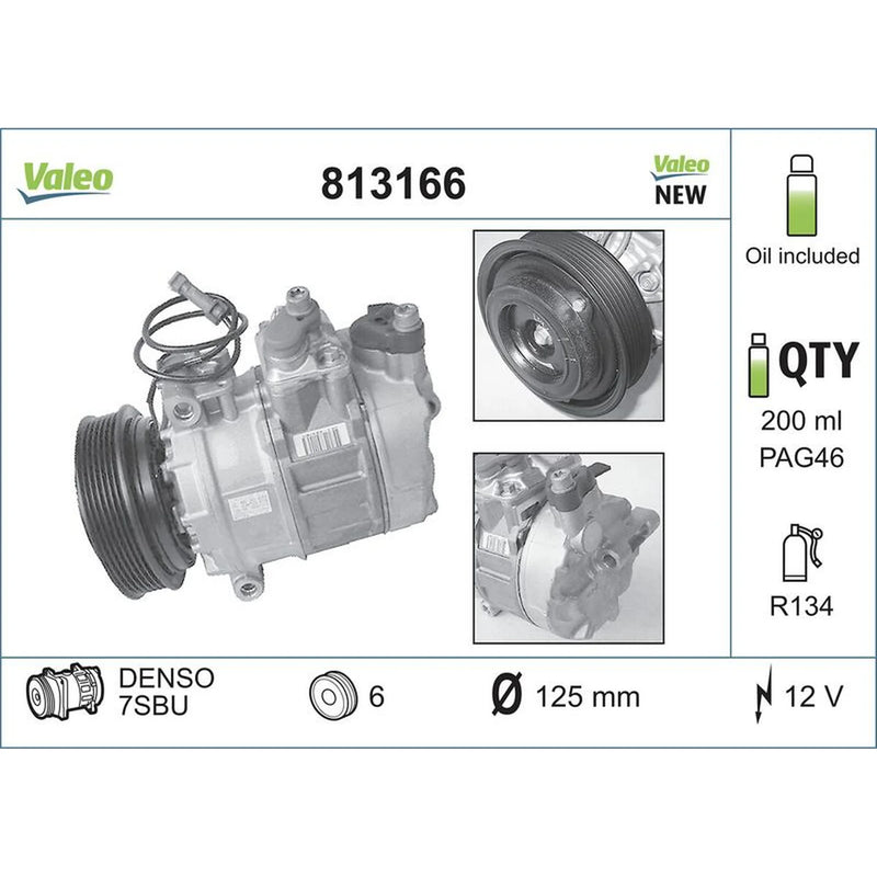 Valeo Air Conditioning Compressor 813166
