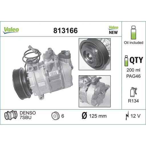 Valeo Air Conditioning Compressor 813166
