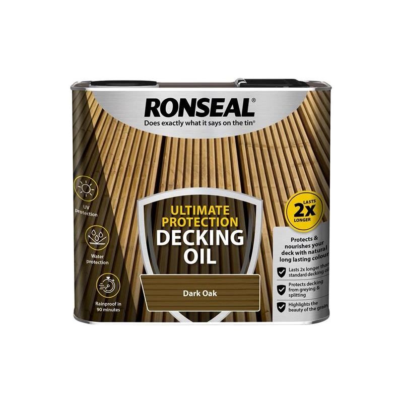 Ronseal Ultimate Protection Decking Oil Dark Oak 2.5 litre Ronseal - Dynamic Drive