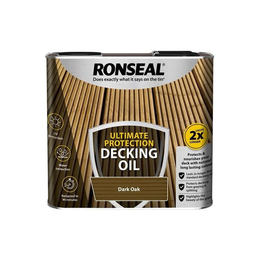 Ronseal Ultimate Protection Decking Oil Dark Oak 2.5 litre Ronseal - Dynamic Drive