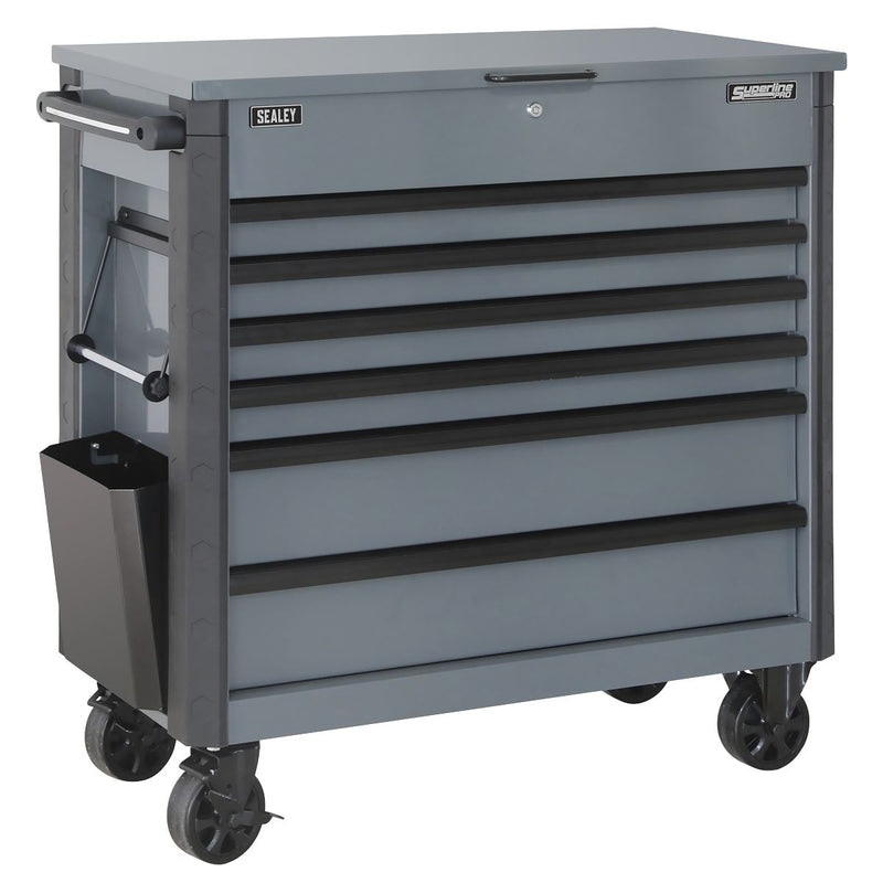 Superline Pro Tool Trolley 6 Drawer - Grey AP366G Superline Pro - Dynamic Drive