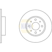 NAPA 2 x Solid Brake Discs fits Alfa Romeo Mito 2008-2018 0.9 1.3 1.4 1.6