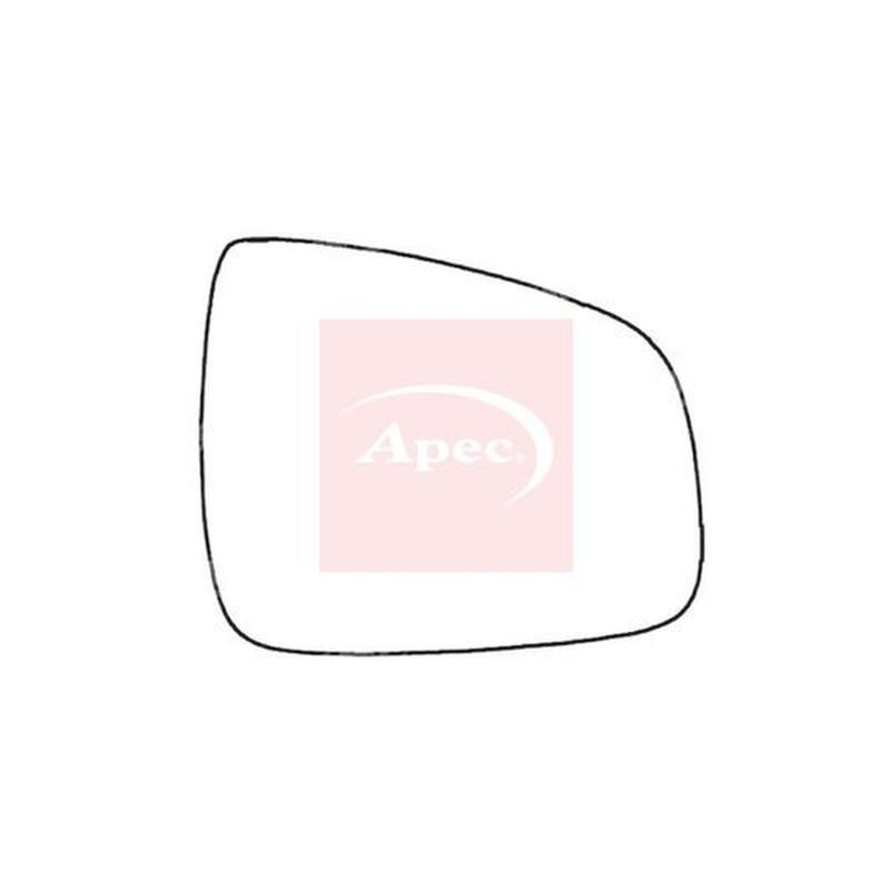 Apec Exterior Wing Mirror Glass Right fits Dacia Duster 2010-2018 1.2 1.5