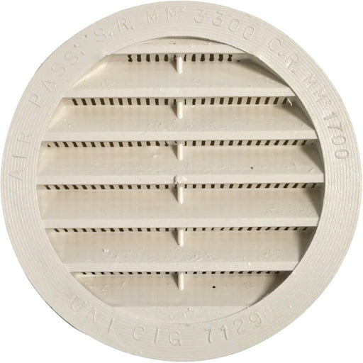 Fawo Vent Rosette 97mm White Plastic Moulding