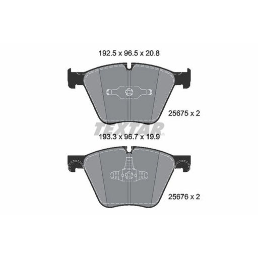 Textar Front Brake Pad Set 2567501