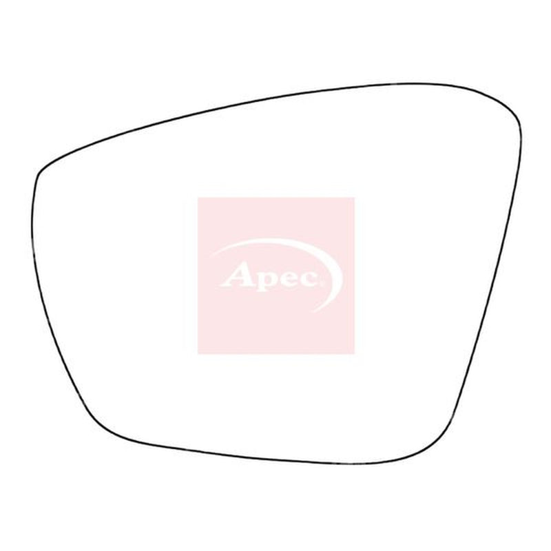 Apec Exterior Wing Mirror Glass Left fits Skoda Octavia III 2012-2020