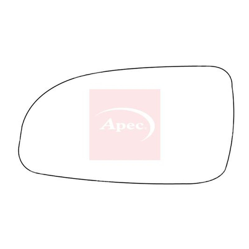 Apec Exterior Wing Mirror Glass Left fits Opel Astra H 2004-2014