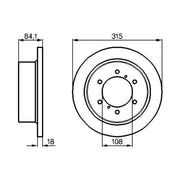 Bosch Front & Rear Brake Discs & Pads fits Mitsubishi Pajero 1990-1999 2.5