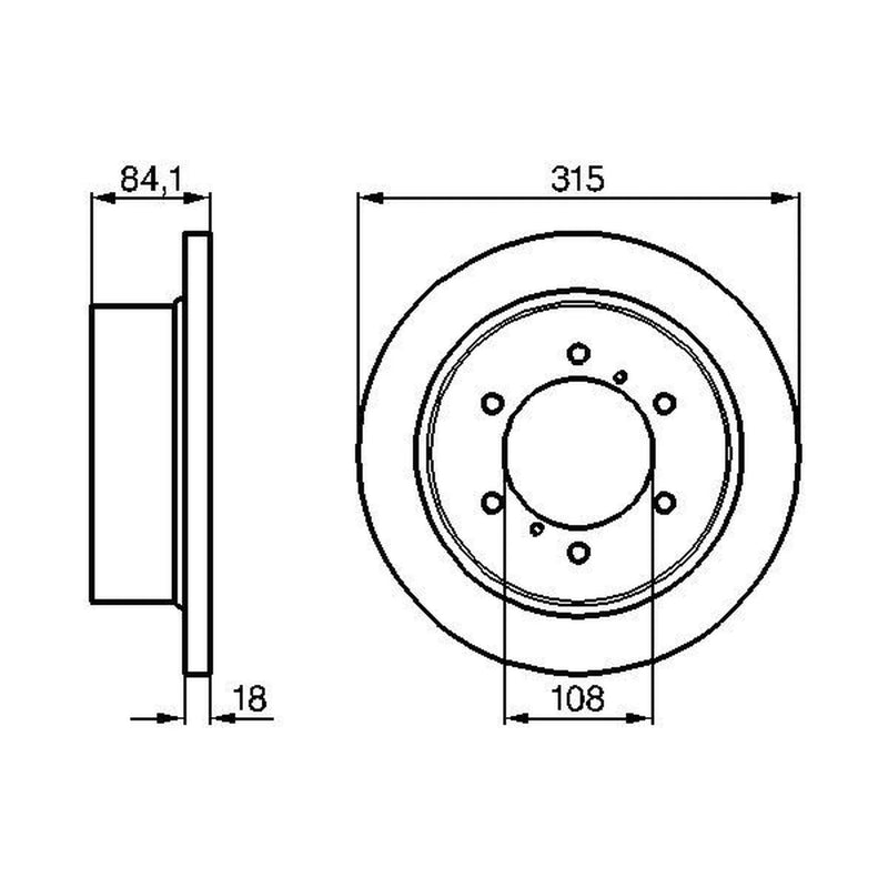 Bosch Front & Rear Brake Discs & Pads fits Mitsubishi Pajero 1990-1999 2.5