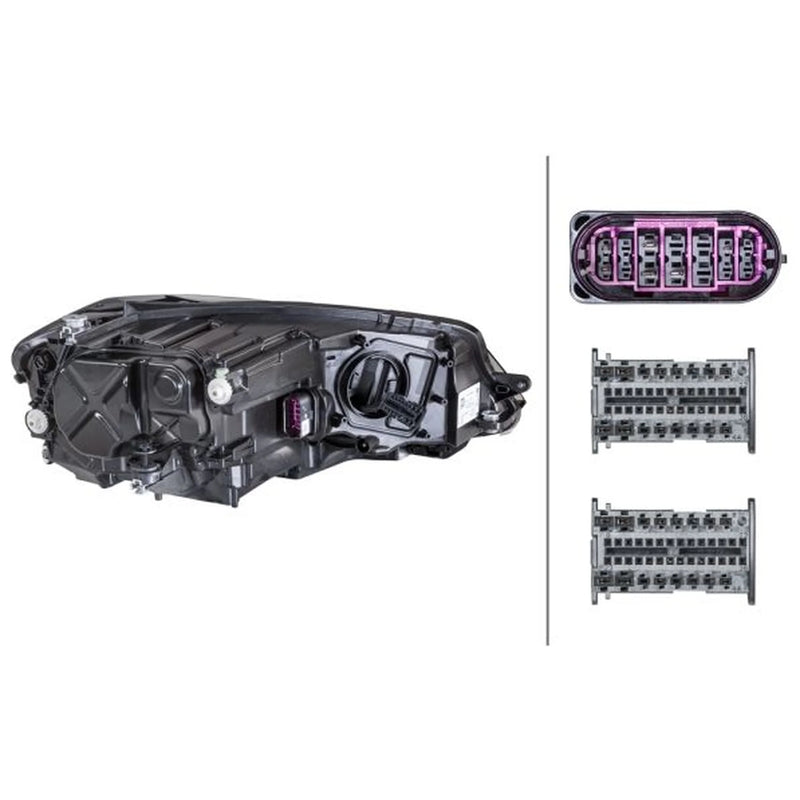 Hella Headlight Headlamp LED Left fits VW Golf Alltrack VII 2014-2020
