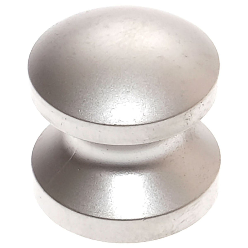 Mini Push Lock Knob 16mm in Matt Nickel Nova - Dynamic Drive