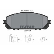 Textar Front Brake Pad Set 2207001