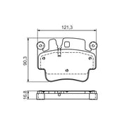 Bosch Front & Rear Pads fits Porsche 911 1999-2002 3.6