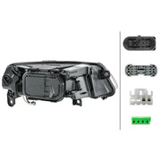 Hella Headlight Headlamp D3S/H7 Left fits Audi A6 Allroad C6 2006-2011