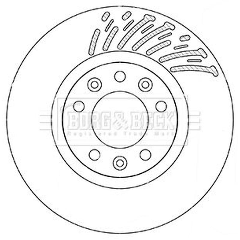 Borg & Beck Front & Rear Brake Discs & Pads fits Citroën C4 Picasso II 2014 on