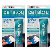 2 x Holts Cataloy Knifing Putty Car Bodywork Filler Scratch Chips Repair Paste Holts - Dynamic Drive
