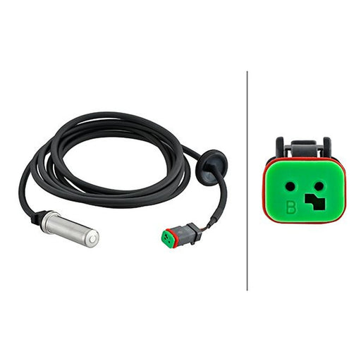 Hella ABS Wheel Speed Sensor Front Right fits Volvo FH12 1993-2005