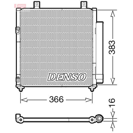 Denso Air Conditioning Condenser fits Mitsubishi Space Star VI 2012 on 1.0 1.2