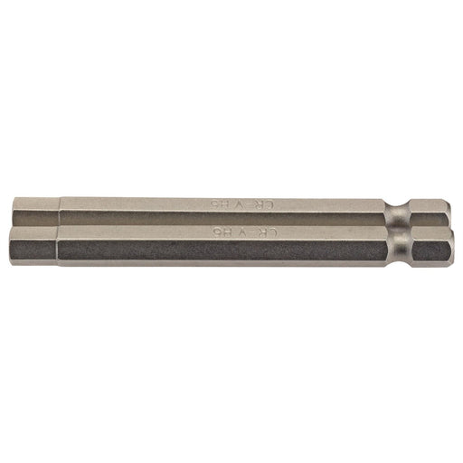 Draper Hexagonal Insert Bit, 6mm, 1/4" Hex, 75mm Long (Pack of 2) 64340 Draper - Dynamic Drive