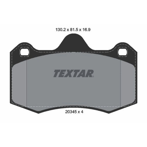 Textar Front Brake Pad Set 2034501