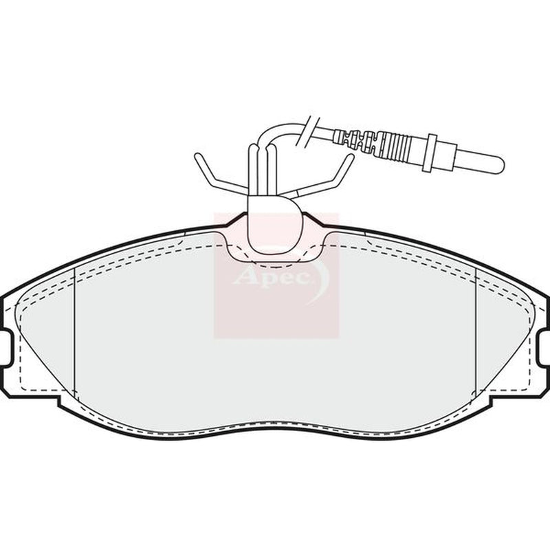 Apec Front Brake Vented Discs & Pads fits Citroën Xsara 1998-2005 1.8 2.0