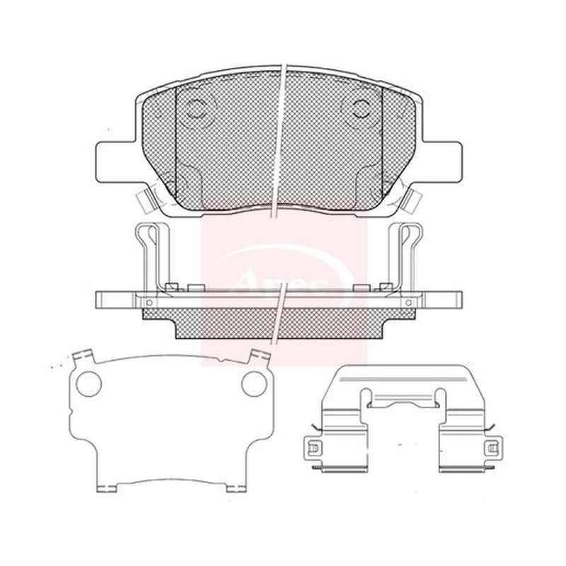 Apec Front Brake Pad Set fits Hyundai I10 III 2020 on 1.0