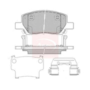 Apec Front Brake Pad Set PAD2461