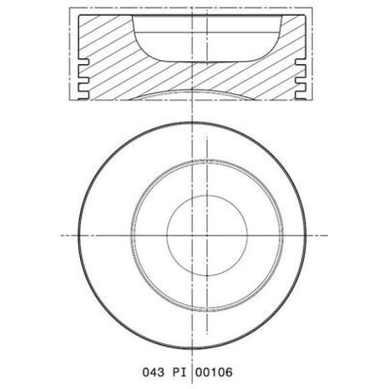 Mahle Piston Cylinder Bore = 87mm fits Porsche 924 1978-1980 2.0
