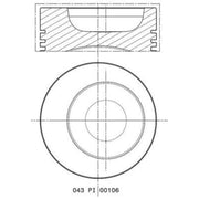 Mahle Piston Cylinder Bore = 87mm 503 48 01