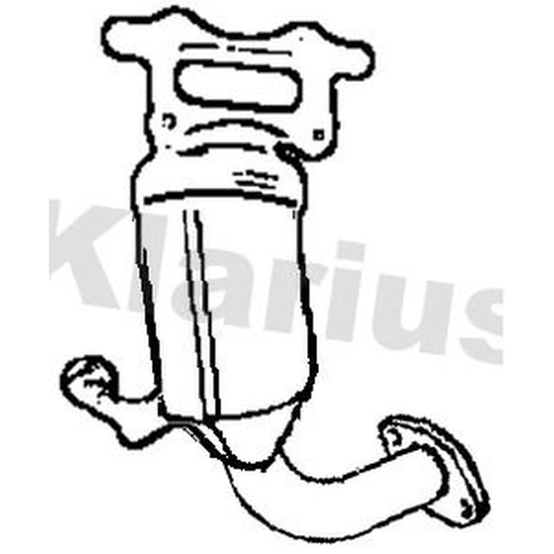 Klarius Catalyst Type Approved With Pipe fits Honda Jazz III 2008-2015 1.2 1.3