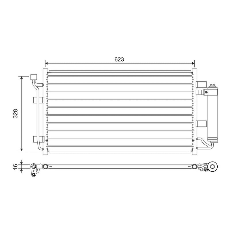 Valeo Air Conditioning Condenser 822646