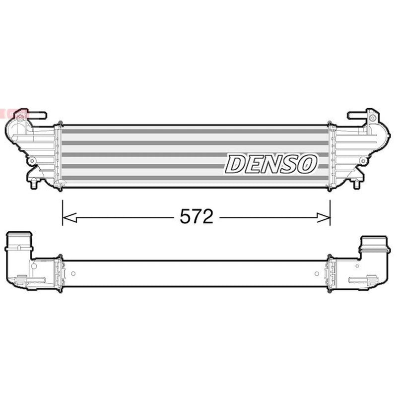 Denso Intercooler (Charge Air Cooler) fits Fiat 500L 2012-2018 0.9 1.3 1.4 1.6