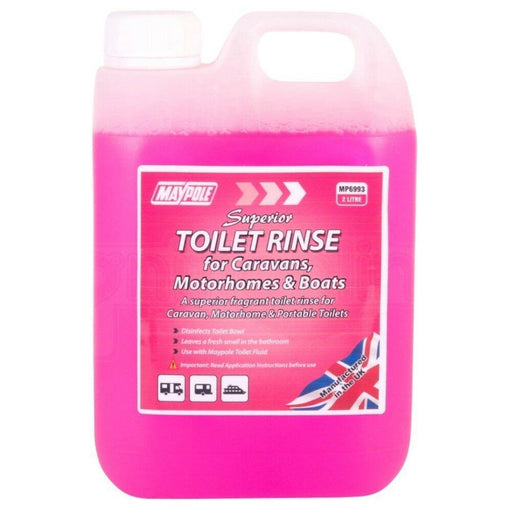 Eco Friendly Portable Toilet Pink Chemical Rinse 2 Litre Maypole - Dynamic Drive